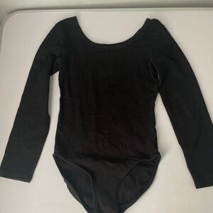 kids 6x danskin black leotard dance across gymnastics ballet tap jazz  size 6x